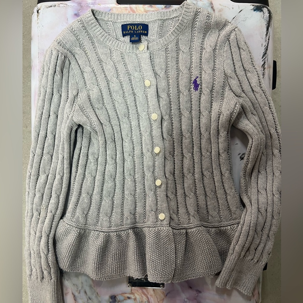 Polo Ralph Lauren girls cardigan size 6